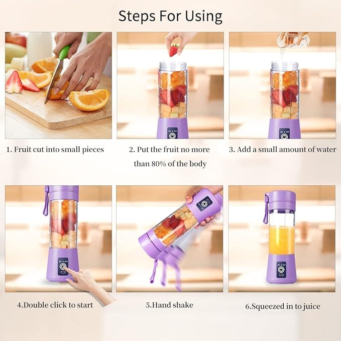 FreshBlend Portable Electric Juicer Bottle