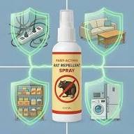 🐭 Keep Rats Away, The Safe & Easy Way!  100ml (1 Pc)