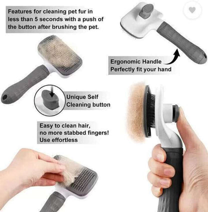 🧼  Premium Deshedding Brush for Dogs & Cats